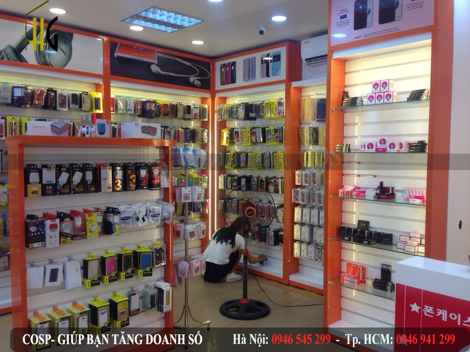 Thiết kế shop phụ kiện điện thoại Tạ Quang Bửu
